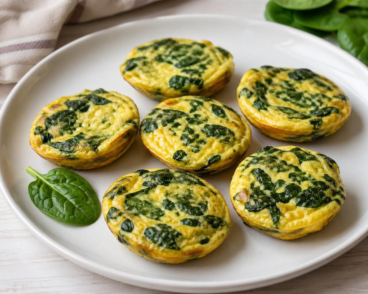 Mini Omelette Espinaca y Huevo